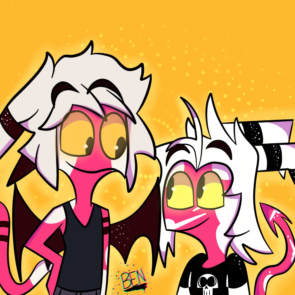 BenAndToons's tweet photo. Este dibujo fue cuando estuve en paltica con @ForeverMauYT, ojalá les guste ^^ 💙 #BenAndToons #DelegadoMauricio #impsona #HelluvaBoss #HazbinHotel #IMPcity #ibispaint https://t.co/2sg82f4YHq