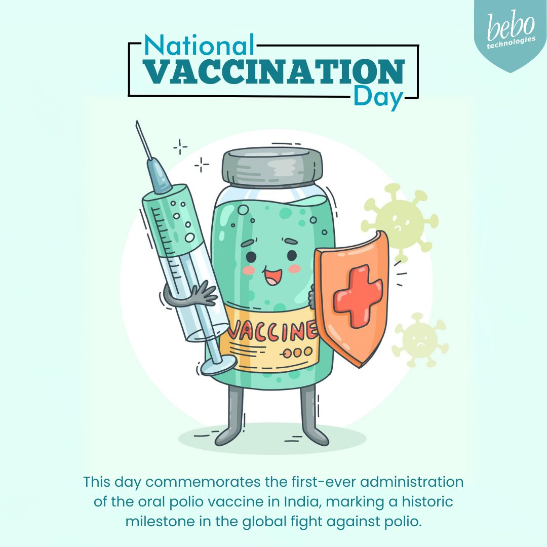 On this National Vaccination Day, bebo Technologies stands in solidarity with the global effort to protect our communities. Let's honor the power of vaccines and the heroes who make them possible.

#NationalVaccinationDay #VaccineAwareness #GlobalHealth #beboTechnologies
