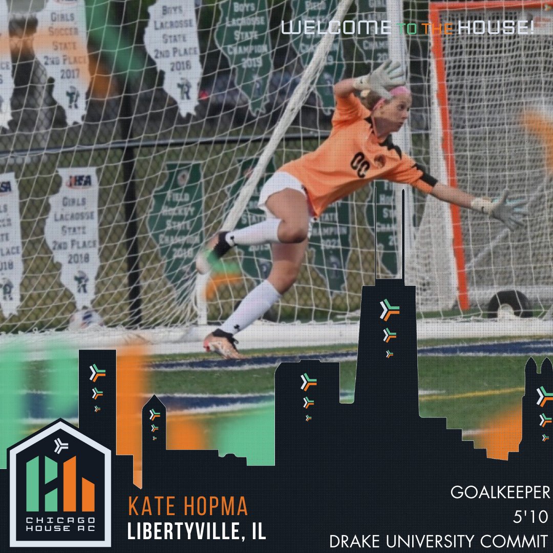 Week 11 Announcements!

We are thrilled to announce the signing of our 21st player, goalkeeper @katehopma a Drake University commit.

Welcome to THE HOUSE Kate!

#OurCityOurHouse #CHAC #ChicagoHouseAC #WPSL #ChicagoSoccer