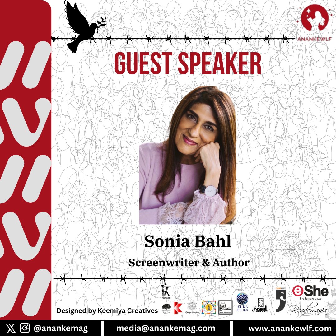 Keemiya_C's tweet photo. Author and Screenwriter Sonia Bahl will be joining us from Singapore at Ananke's Women in Literature Festival 2024.

#AnankeMag #AnankeWLF #GlobalSouth #InclusiveLiterature #AnankeWLF2024 #WomeninLiterature #TeamKeemiya https://t.co/jNyN3BNzp4