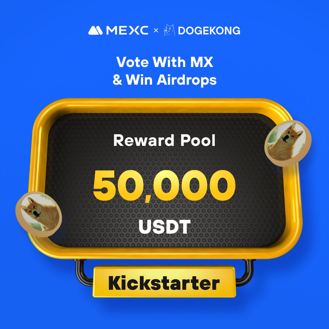 MEXC's tweet photo. .@dogekong_ a meme coin on BNB Smart Chain, is coming to #MEXCKickstarter 🚀

🗳Vote with $MX to share massive airdrops
📈 $DOGEKONG/USDT Trading: 2024-03-17 15:00 (UTC)

Details: https://t.co/JlyttNqISs https://t.co/2Y0CZLQk8n