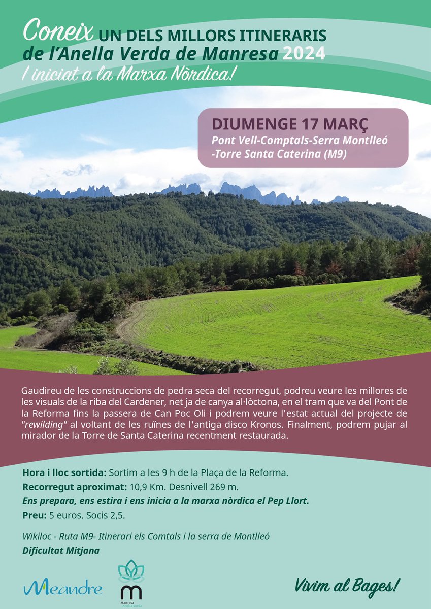 Demà diumenge. T agradarà