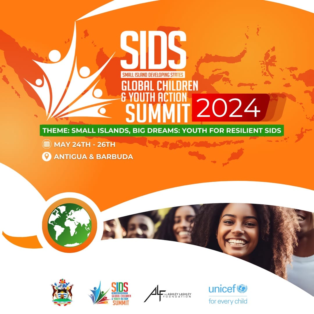 Get ready for the inaugural SIDS Global Children and Youth Action Summit 2024! 🌍✨ Save the Date: May 2024 in Antigua and Barbuda! This is a golden opportunity to harness the power of youth, shaping policies, sparking conversations #sidsyouth #antiguaandbarbuda #sids4 #SIDS2024