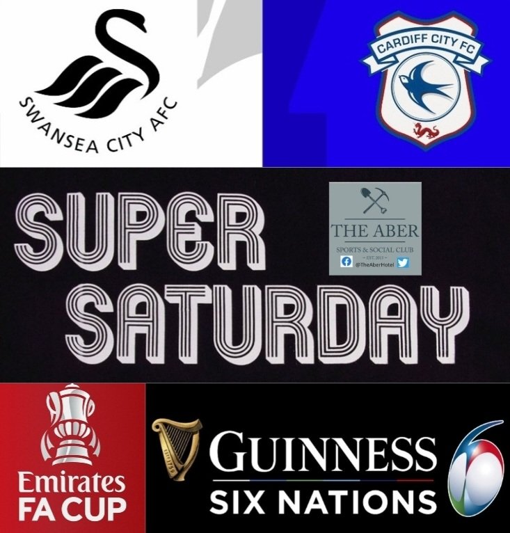 Huge day of sport on offer today, plus we're going back to the 80s this evening Crave the Dish at The Aber on hand to help line those stomachs! Breakfast is 10 am till 1 pm, followed by the bar menu Come & join us #suppprtyourlocal #TAH