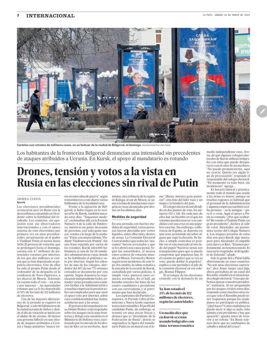 Elecciones vergonzosas diseñadas para crear una imagen grotesca de que Rusia es democrática y no el estado mafioso liderado por un déspota que realmente es. Sin duda esta farsa fue bien recibida por #Trump, el títere/lacayo de #Putin. #PutinCriminalDeGuerra #Rusia #TrumpTraidor