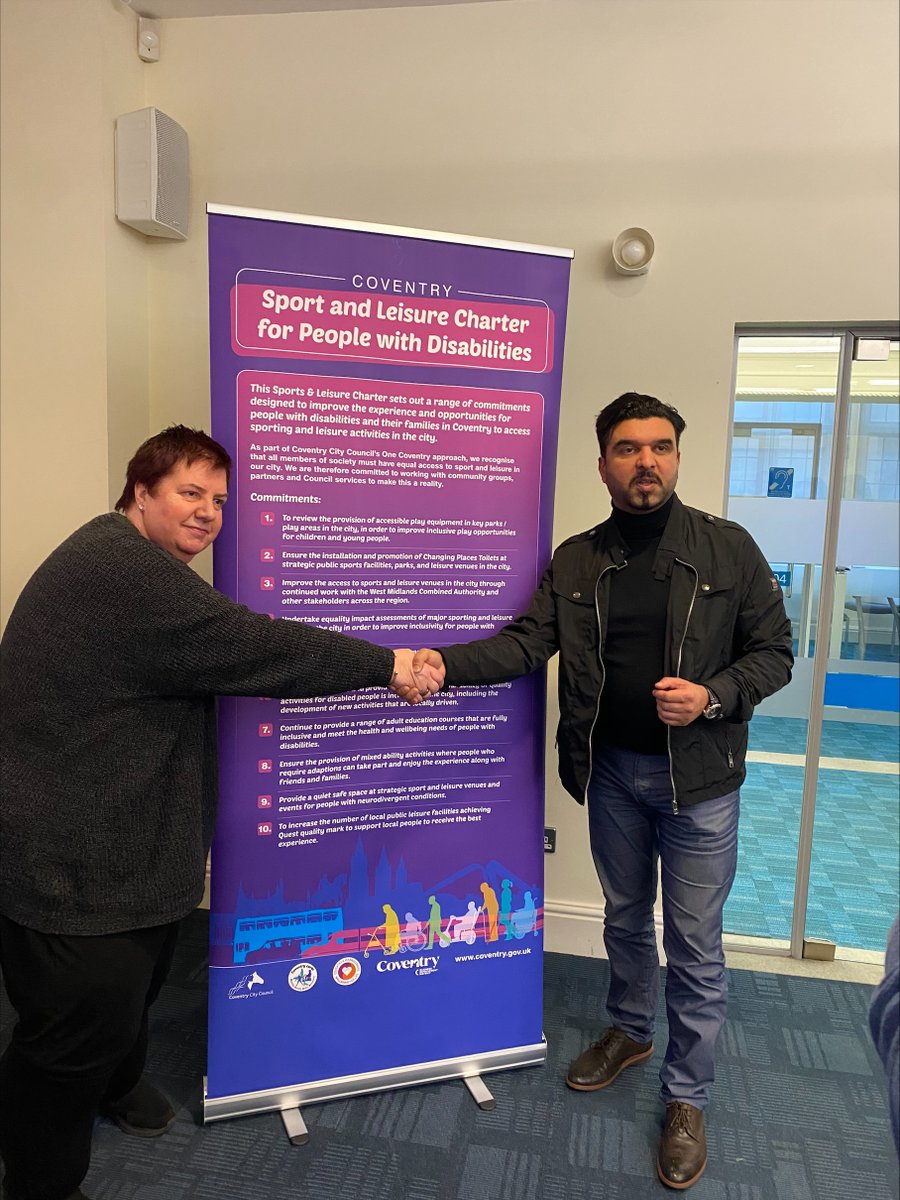 📢 @GoCVcard features in this new Charter in support of people with visible and invisible disabilities to access sport and leisure facilities. The 10 commitments can be found on the website - orlo.uk/Z1sOB 📰 Read the full story orlo.uk/WwFb5 @coventrycc