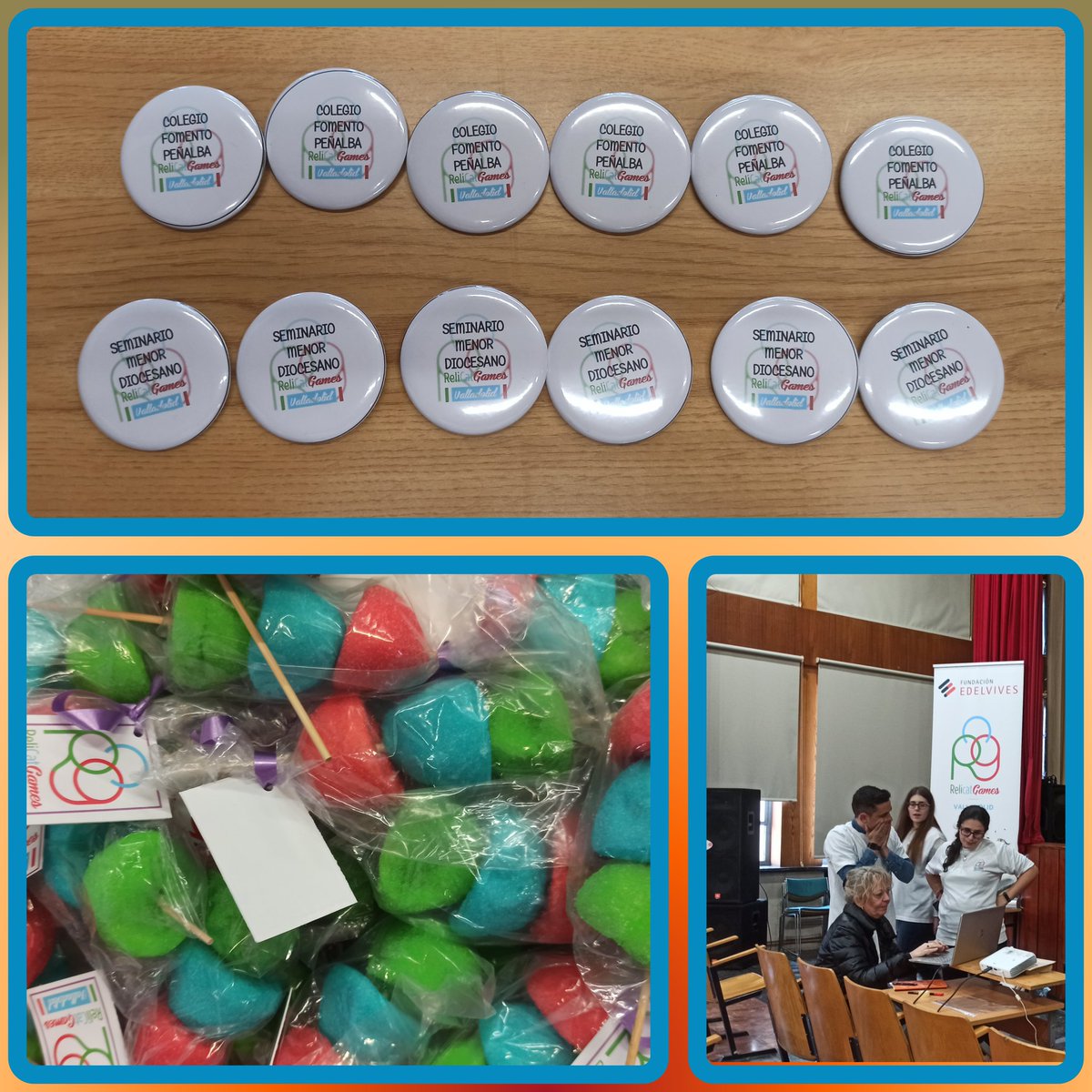 Un montón de obsequios preparados para nuestros participantes.... #ReliCatVa_24