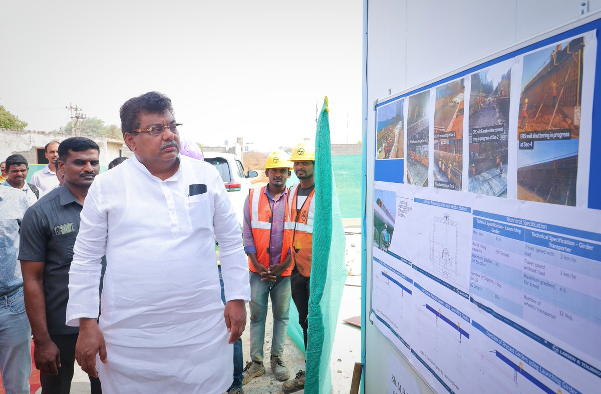 Inspecting the U-Girders for Bengaluru’s Suburban Rail I visited the Devanahalli casting yard for the Bengaluru Suburban Rail Project (BSRP), along with Managing Director Dr. Manjula and senior officials. I observed the impressive progress on a 31-meter-long U-girder, a key…
