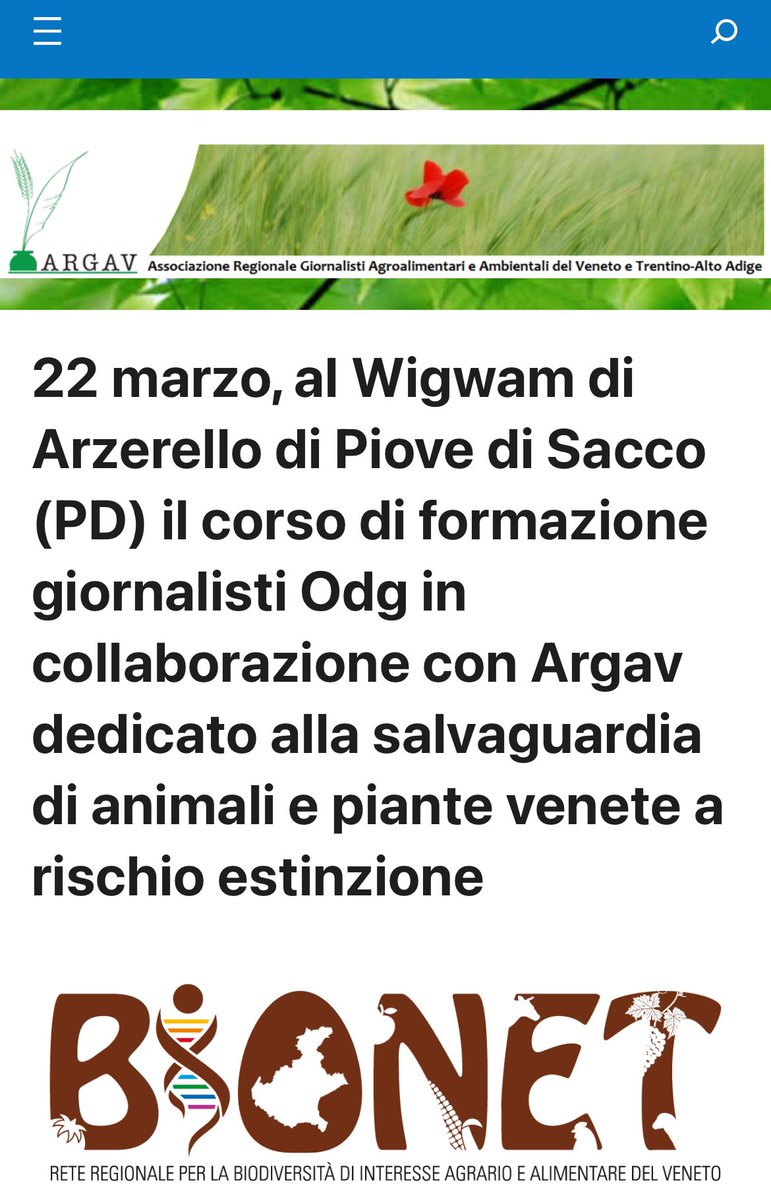 Nuovo interessante corso di formazione per giornalisti organizzato da <a href="/ODGVeneto/">ODGVeneto</a> e <a href="/ARGAVeneto/">GiornalistiARGAV</a>. Appuntamento il 22 marzo (ore 18:30). Iscrizione su: formazionegiornslisti.it