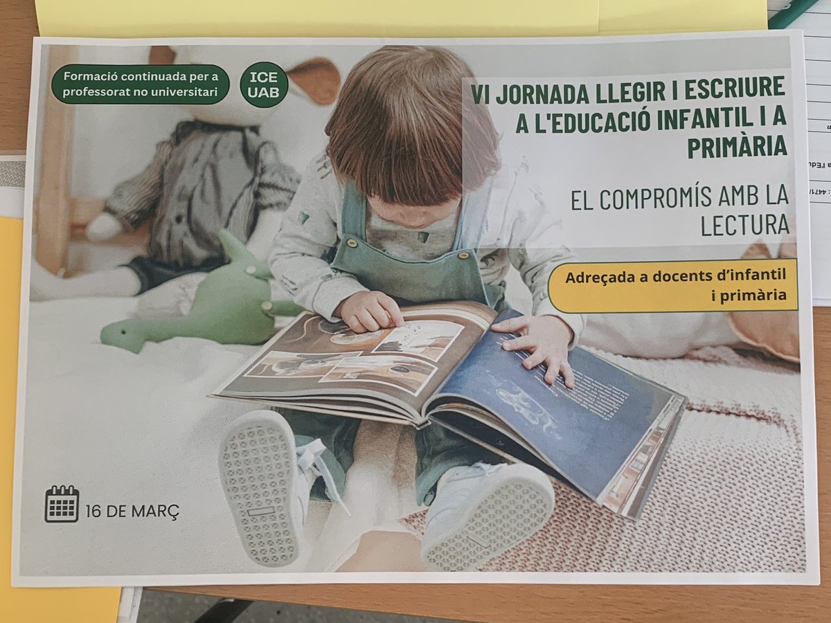 ICEUAB's tweet photo. Comença la Jornada El Compromís amb la Lectura, amb les reflexions d’Isabel Solé en conversa amb Oriol Berch i Maria Gràcia, mestres de primària i membres dels equips de llengua de l’ICE, conduïda per Rosa Gil. https://t.co/AEHt2tRUTy