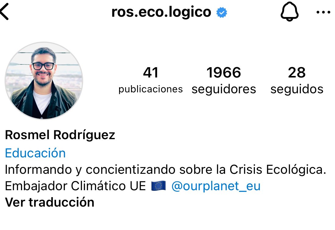 Sigue mi cuenta de Instagram para descubrir contenido audiovisual educativo sobre la crisis ecológica. ¡No te lo pierdas! instagram.com/ros.eco.logico… #ClimateAction