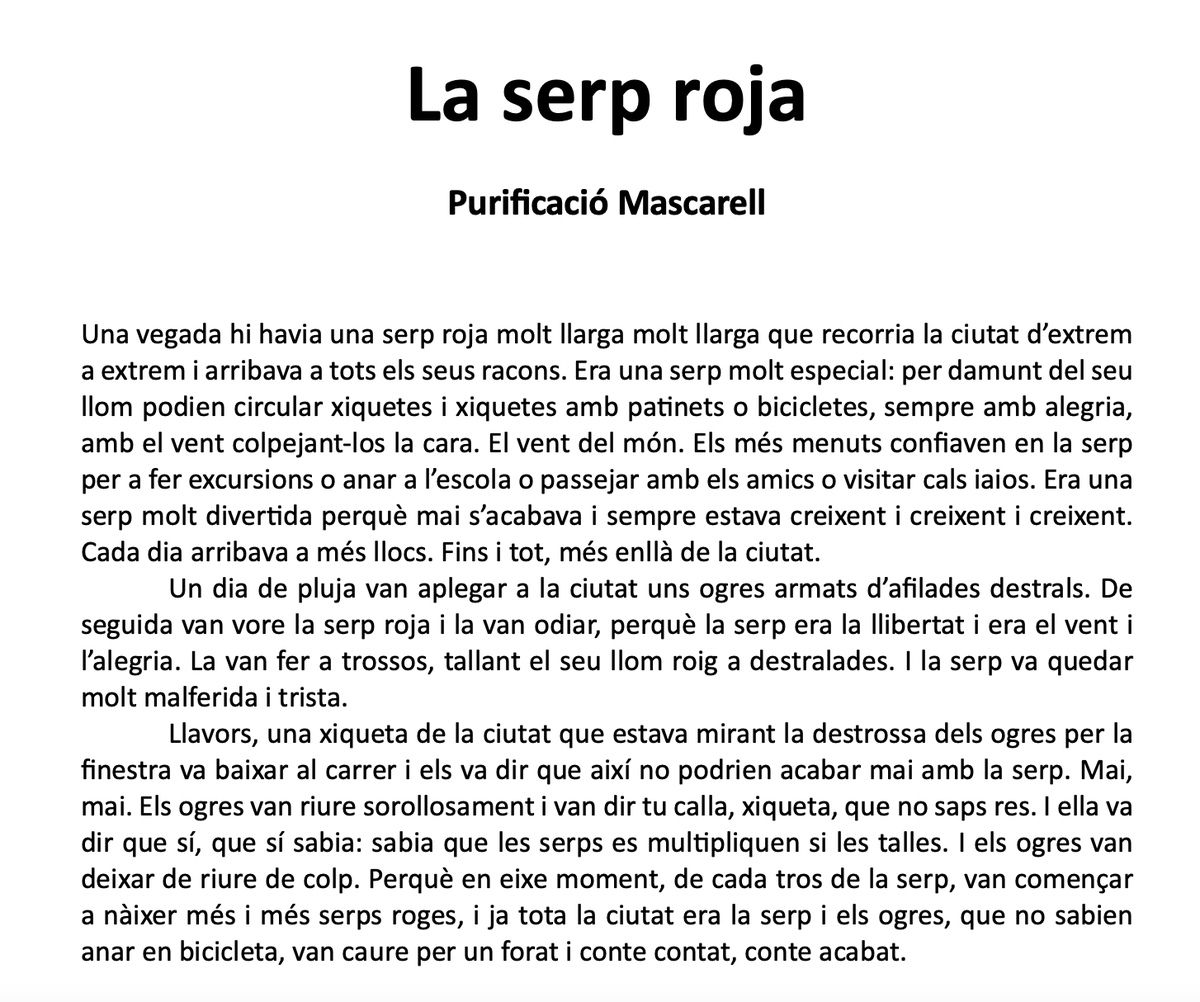 Este és el conte infantil que m'han CENSURAT.

Me'l van demanar per a la Falla Infantil de l'Ajuntament de València.

No me l'ha censurat VOX, ni <a href="/mjosecatala/">María José Catalá</a>, no.

Me l'ha censurat l'artista faller Ceballos &amp; Sanabria.
Censura d'artista sobre artista.
La més trista del món.