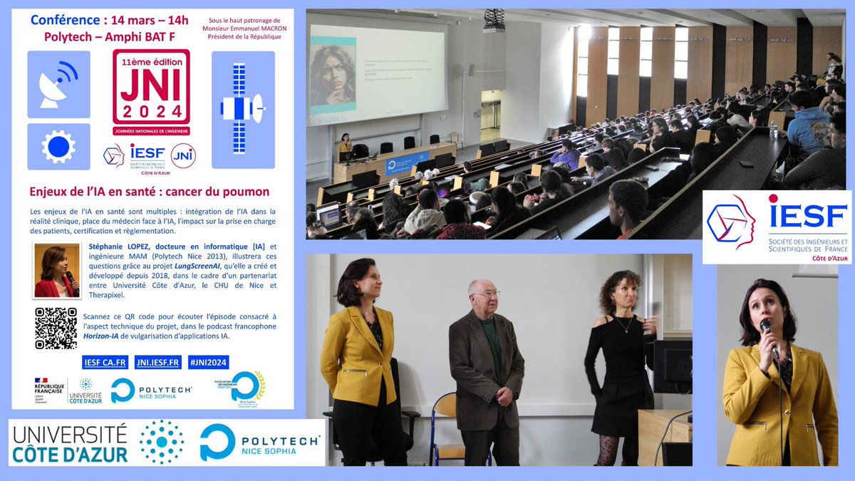 IESF_CA (@iesf_ca) on Twitter photo Grosse affluence jeudi pour notre conférence #JNI2024 <a href="/PolytechNSophia/">Polytech Nice Sophia</a> Merci <a href="/5teph_Lopez/">LOPEZ Stephanie, PhD</a> Grosse affluence jeudi pour notre conférence #JNI2024 <a href="/PolytechNSophia/">Polytech Nice Sophia</a> Merci <a href="/5teph_Lopez/">LOPEZ Stephanie, PhD</a>