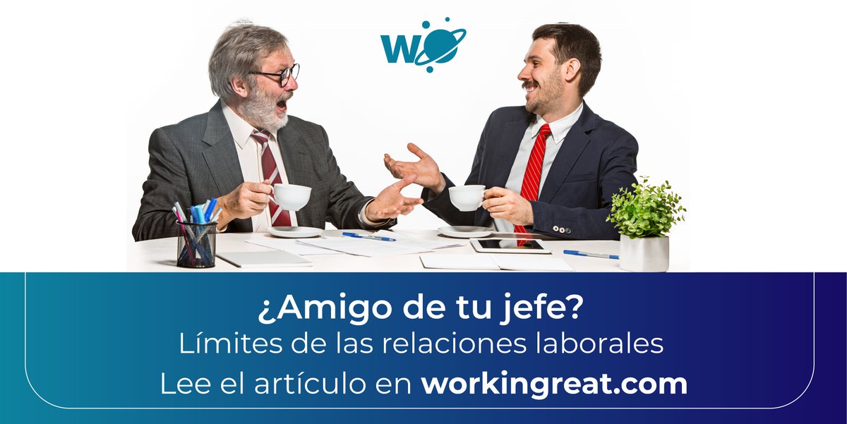 Workingreatmx's tweet photo. En este artículo te ayudaremos a conocer los pormenores de ser amigo de tu jefe y cómo puedes conseguir #límitessaludables. 🤗🌱

📲 Continúa leyendo en: https://t.co/hqCgPfTr3y https://t.co/93TemCXwGu