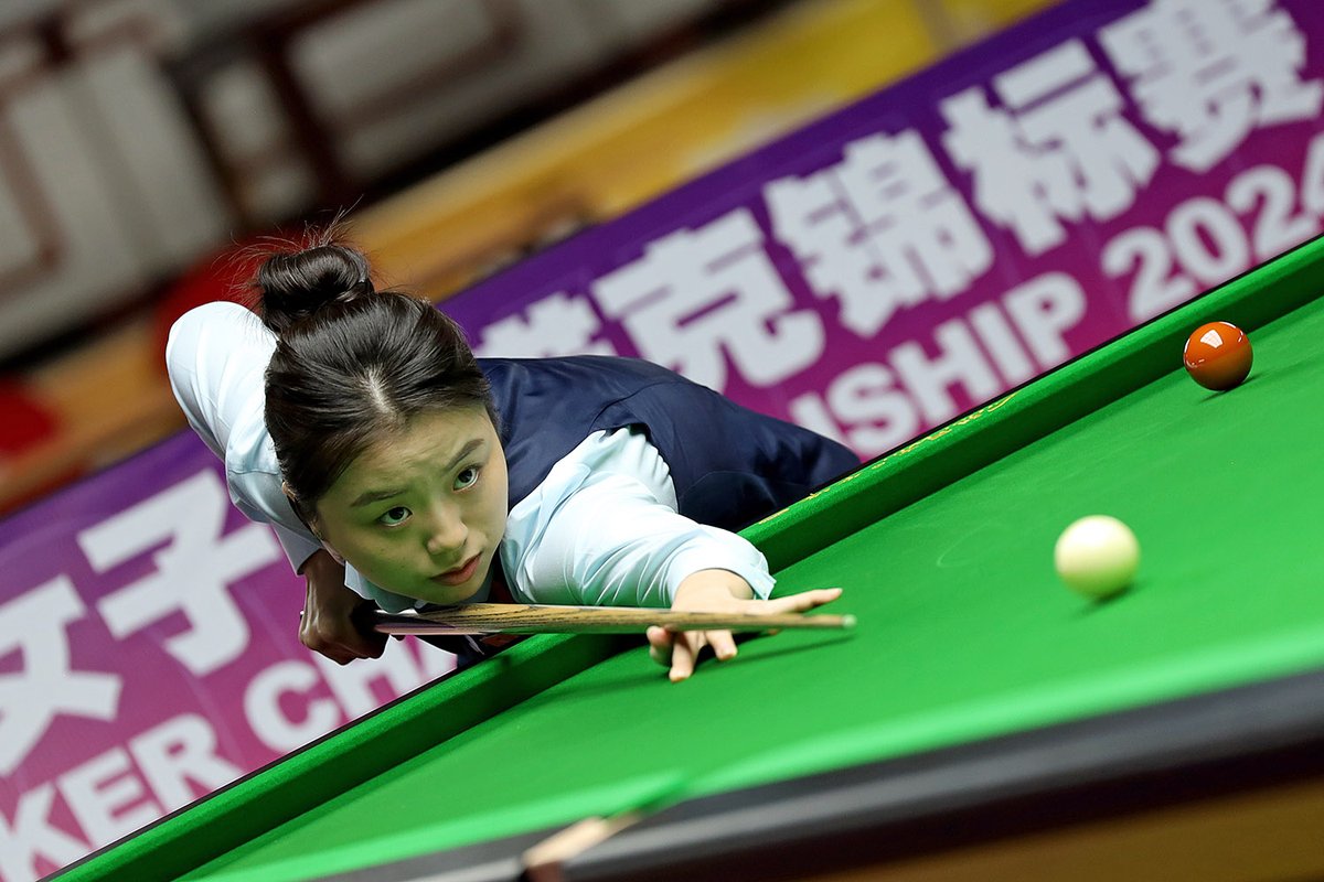 BAI FIGHTS BACK TO REACH SECOND WORLD FINAL! 🇨🇳 Chinese superstar Bai Yulu  has hit back from 0-3 down to defeat record 12-time champion Reanne Evans  5-3 following a thrilling semi-final in