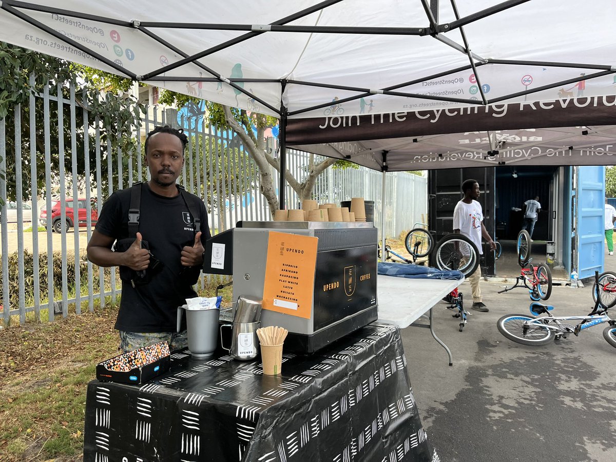 GuerreraCasas's tweet photo. Today’s bicycle activation @LangaBicycleHub. An important reminder of how much more we can do with safe, inclusive & accesible #publicspaces #cities #localsouth #capetown https://t.co/1QOUL0TFks