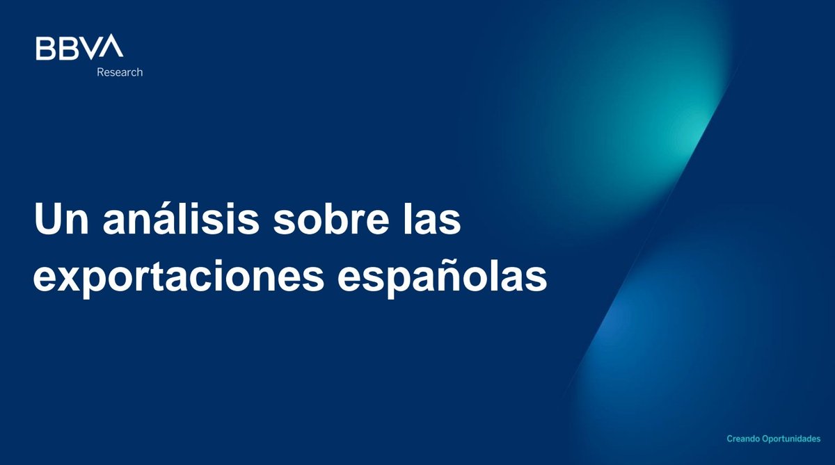 El artículo se hace eco del reciente informe de @BBVAResearch España 🇪🇦 | Un análisis sobre las exportaciones españolas bbvaresearch.com/publicaciones/…