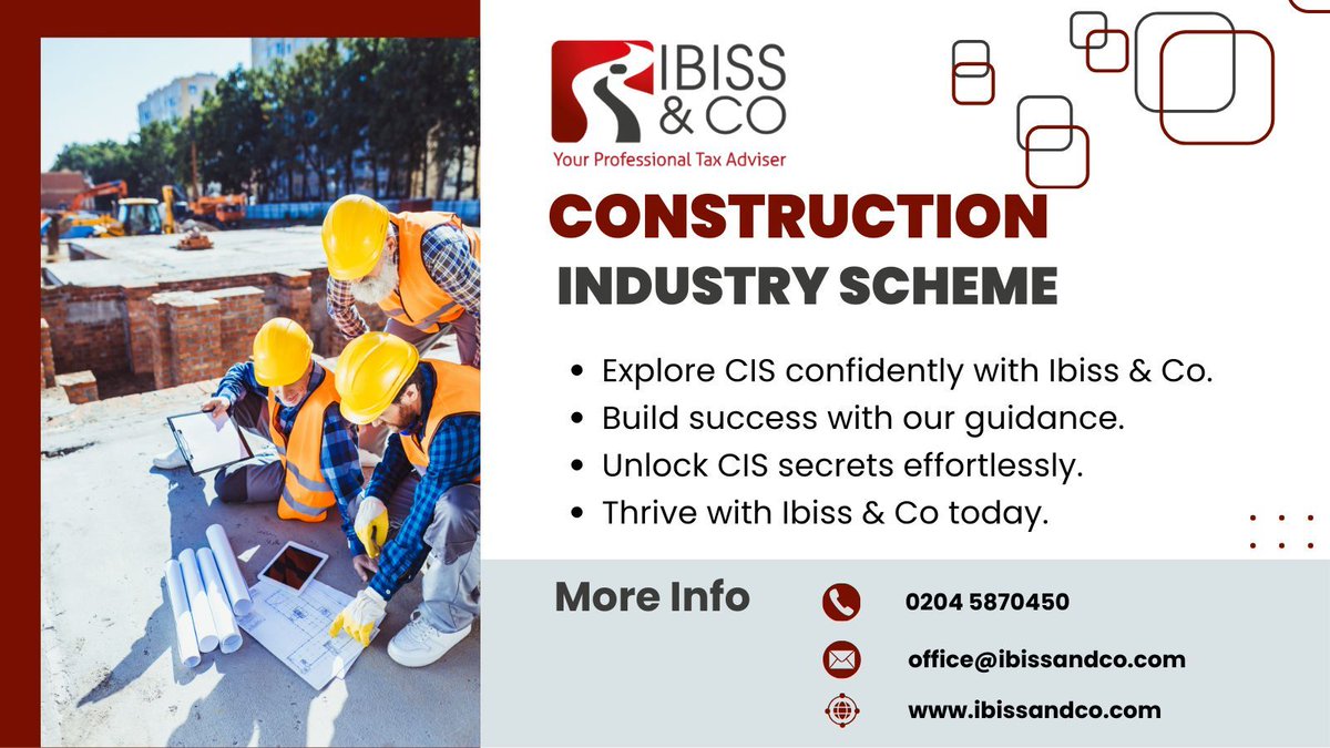 Looking for help to understand the Construction Industry Scheme (CIS)? Check out our blog post for a breakdown of what CIS is and how it works! Visit buff.ly/3IqbA2Y

#CIS #ConstructionBusiness #ConstructionIndustry #CISUK #Contractor #BuildingUK #ConstructionTax