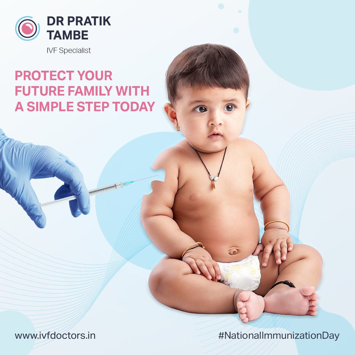 Completing the puzzle of IVF: each step, a piece of the journey. But it's the final piece, 'Immunization', that seals the picture of hope for your future family. Protect their tomorrow with a simple step today. #NationalImmunizationDay #IVF #HealthyFamily #ProtectYourFuture