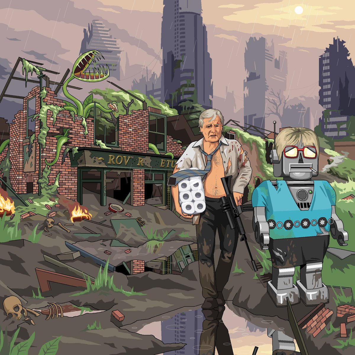 GravityMath's tweet image. This came up on my timeline and remains undefeated as the best Covid meme ever..