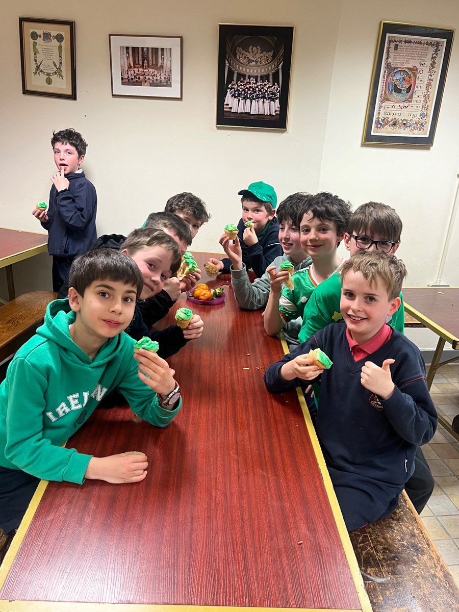 Some of the boys having a St Patrick’s weekend treat! @dublindiocese @BlanaidMurphy