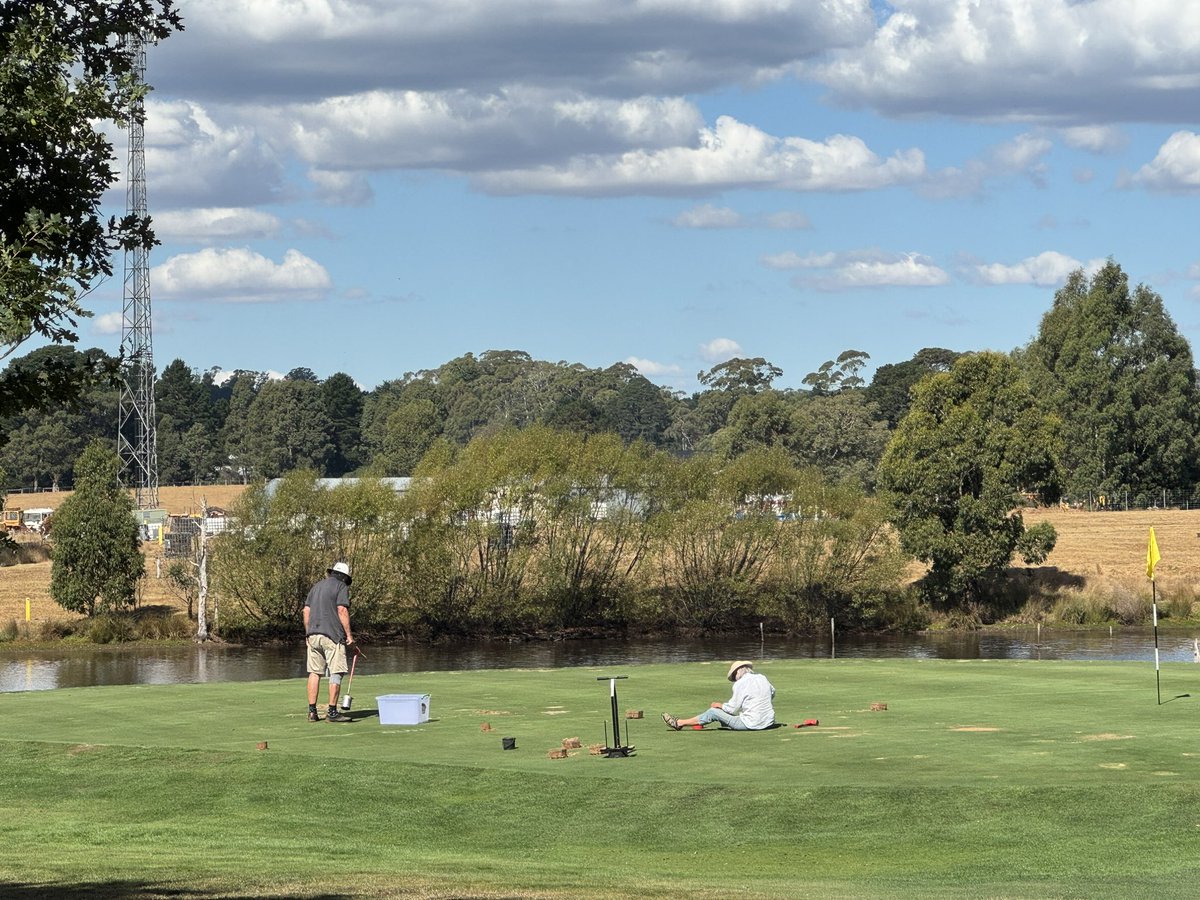 Trentham_GC's tweet photo. It’s volunteers that keep small country clubs going. Here’s two path hung our 11th green following severe corella damage https://t.co/D5cgLdC2oP