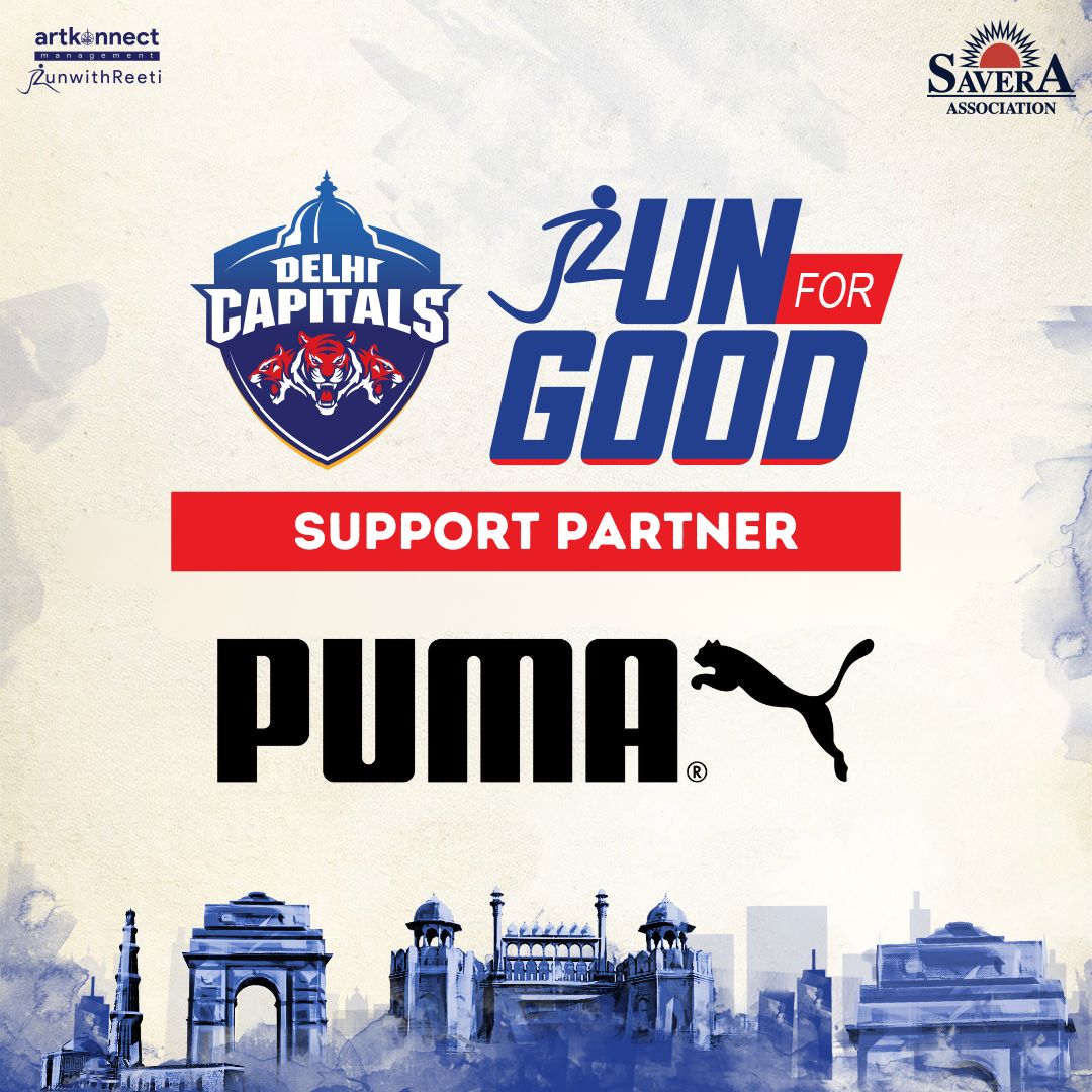 Excited to announce Puma as our official support partner for Run For Good!

Together, we're stepping up to make every stride count towards a healthier, happier world. 

#runforgood #dilsebhaagodilli #YehHaiNayiDilli #runwithreeti #artkonnect #savera