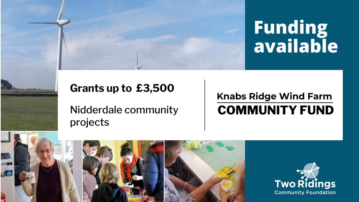 Funding of up to £3,500 available to community groups in #Nidderdale to: 📌Enhance the quality of life of local people 📌Contribute to vibrant & sustainable communities 📌Encourage community activity 📅Closes: Thursday 2nd May 2024 👉 bit.ly/KnabsRidgeFund