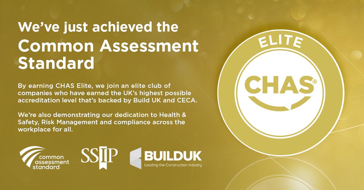 GraphiteDBM's tweet image. Exciting news! 🌟 #GraphiteDBM has renewed our CHAS Elite accreditation, showcasing our dedication beyond just health & safety to include environmental, quality, finance, and equality. A big thank you to our team and clients for your support! #CHASElite #ExcellenceInAllWeDo