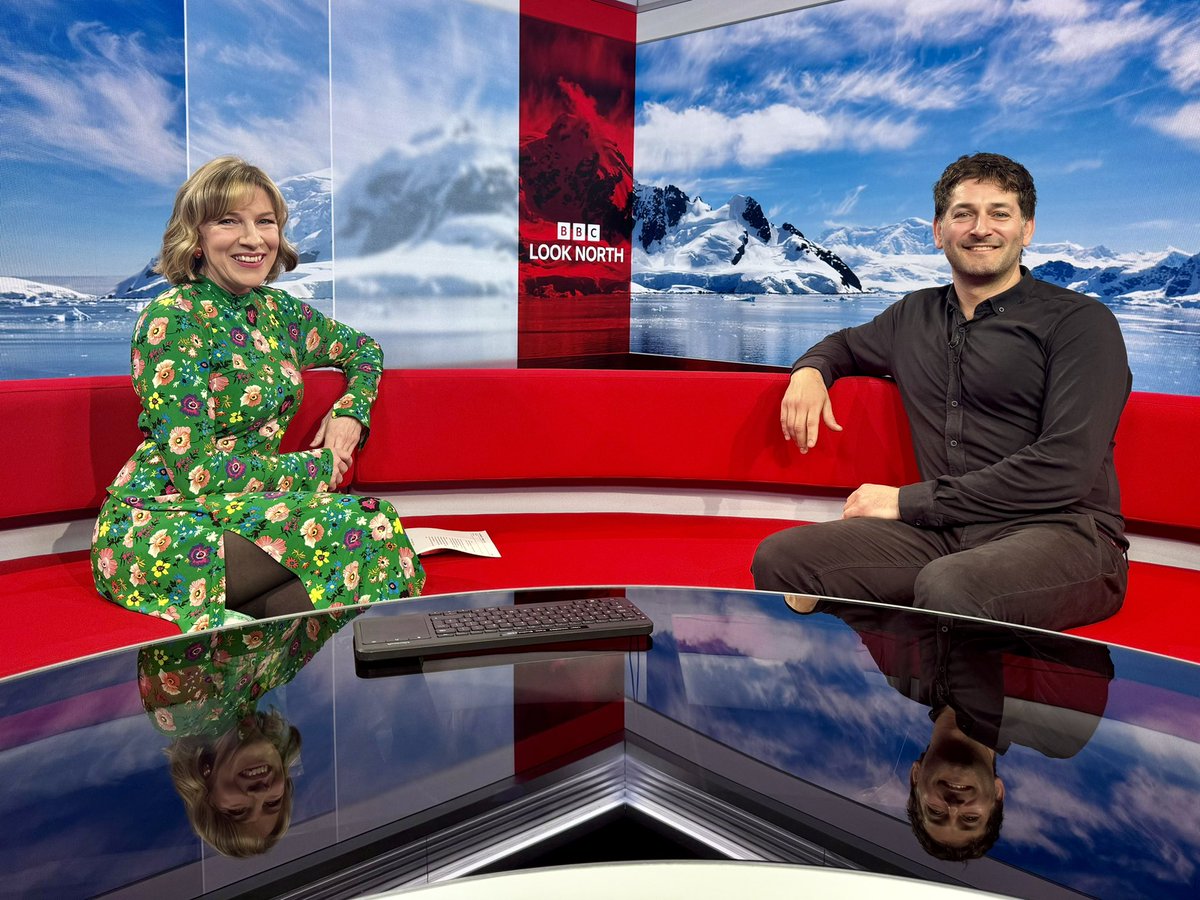 We made many first of their kind measurements on our #AntarcticPICCOLO expedition. Thanks for welcoming me back to share stories on the red sofa @amandaharper01 @BBCYorkshire You can catch us on iPlayer for a few hours only, scroll to 14:45: bbc.co.uk/iplayer/episod…