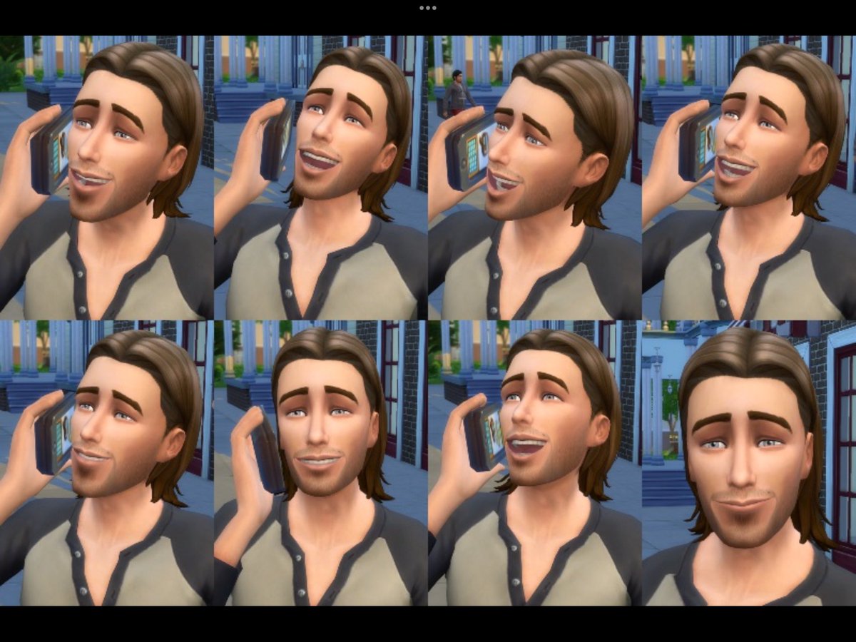 SimmingJoAnne65's tweet photo. @bunnybananasims My biggest problem in Sims 4 is their facial expressions when playing them, that distort their faces completely. No CC will help with that. Sims 3 has a bit of that, but most of the time the sim you created at least is the sim you play with. https://t.co/kzJZb9xK9a