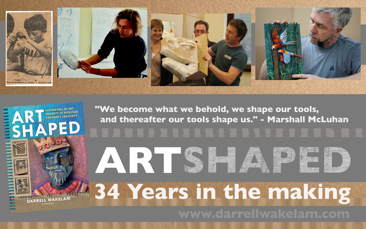 This year is the 34th year that I've been working creatively with children and young people. A life shaped by art and the infinite possibilities of imagination. darrellwakelam.com amazon.co.uk/Art-Shaped-sus…