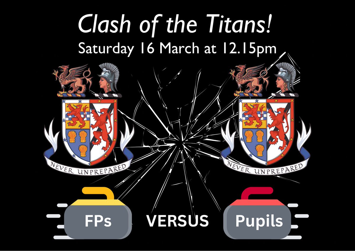 MrLux4DMoore's tweet photo. Today is the day when the @esmsedinburgh curling #titans meet for their annual match. #CurlSMC versus the FPs @CurlEdinburgh
#WeAreESMS @scottishcurling 🥌 🧹
If there are any #MaryErskine FPs wishing to play next year, get in touch. #CurlMES awaits you. https://t.co/GYyOeLhi3u