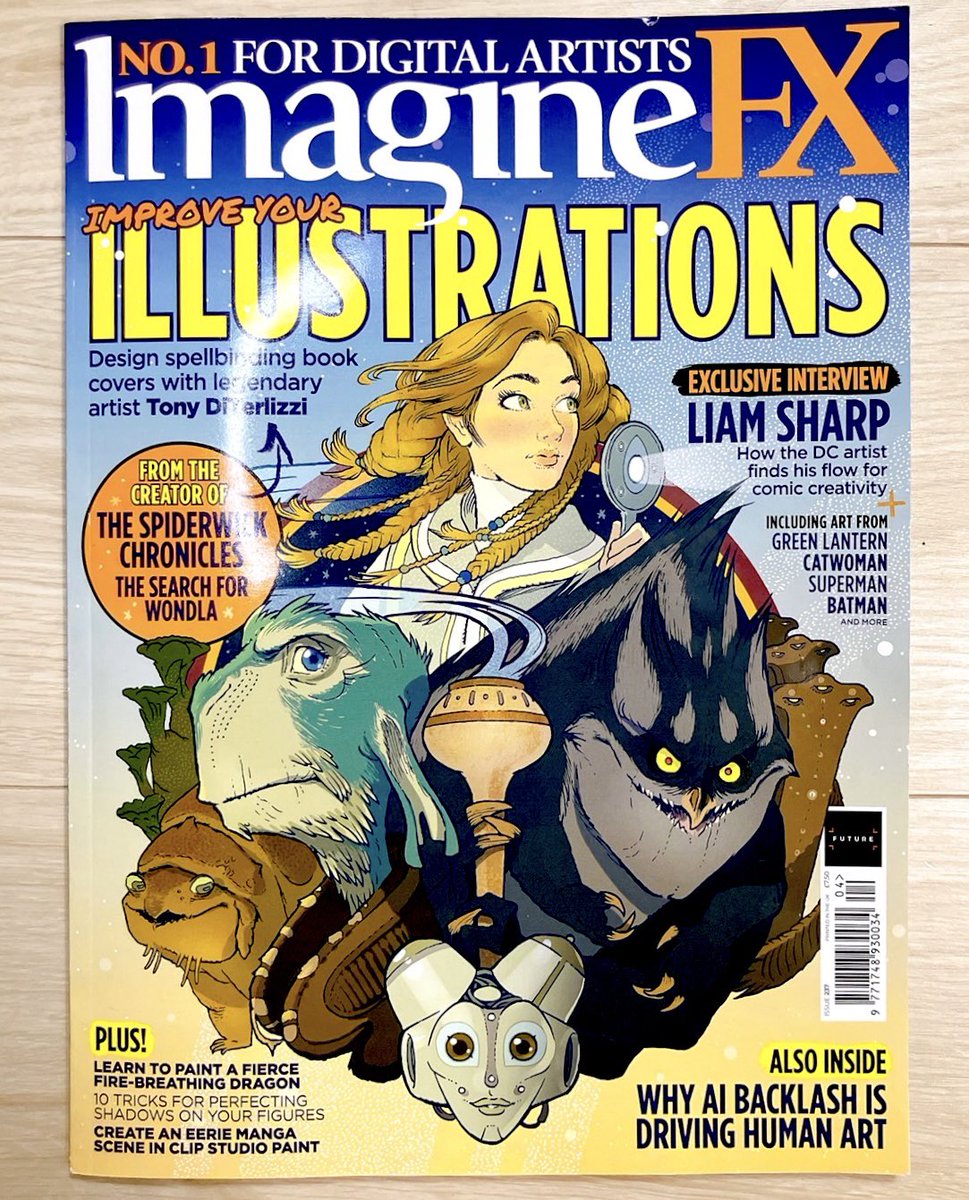 I was featured in ImagineFX, the world's best-selling fantasy art magazine!
Someday I would like to hold a solo exhibition all over the world so that people can see the original paintings.