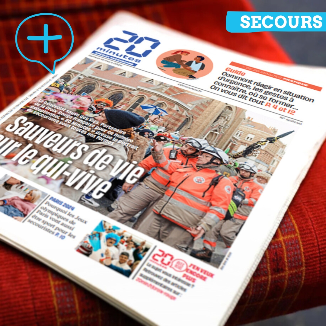 🤩 Numéro spécial #secours de 20 Minutes pour la Croix-Rouge française. 400000 exemplaires papier distribués à Paris, Lille, Bordeaux, Toulouse, Marseille, Montpellier et Lyon. La version numérique est disponible ici: pdf.20mn.fr/2024/quotidien… À vos téléchargements ! ❤️