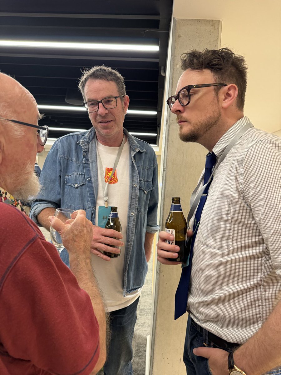 Two of our authors ⁦@jason38goldsmit⁩ and ⁦@LJGillard⁩ talking with Tom Keneally. As you do. #ManlyWF24