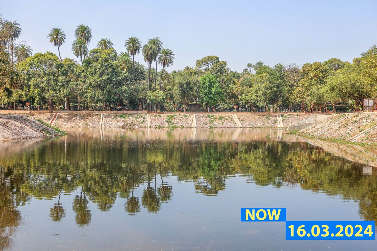 The makeover of the historic Roshanara Bagh since my first visit on 18.6.22 has started to become visible. Work for restoration & rejuvenation of this 57 acre asset with a lake, garden, nursery, walkways and public utilities right in the heart of the City is in progress.