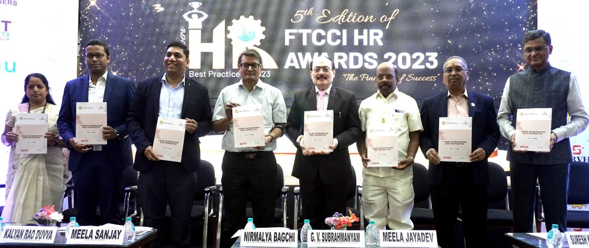 FTCCI's tweet image. "Congratulations to all the winners! 🎉 FTCCI hosted the 5th Edition of HR Awards on 15th March 2024, recognizing excellence in people processes. A celebration of best practices and innovation in HR. #FTCCI #HRAwards #PeopleProcesses"