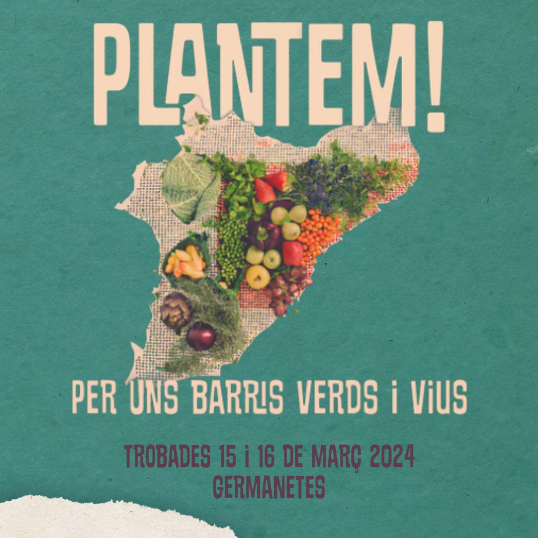 warriorofthebar's tweet image. Som-hi que avui al Mercat de Germanetes tenim tallers, cercavila, mosaic de pancartes, paradetes de llavors i alguna acció sorpresa 😉😉.
I acaba amb mega-calçotada de productes eco.
Ens veiem per allà! ✊