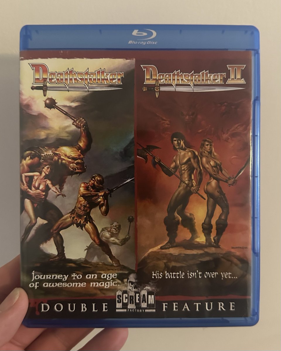 stephenwilson04's tweet photo. I personally think Deathstalker II is better than the first movie, so naturally I have to watch this after the show #Deathstalker #Deathstalker2 #TheLastDriveIn #MutantFam https://t.co/g0r5O9pJbJ