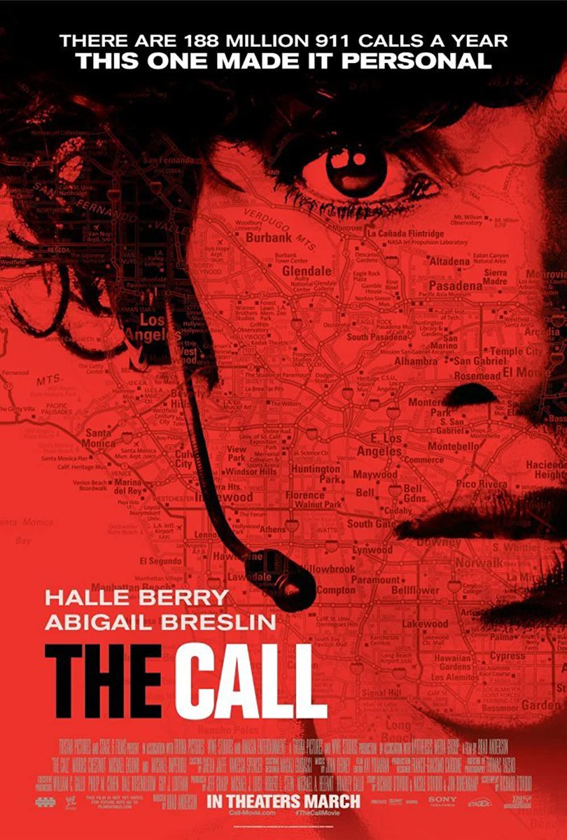 🎬MOVIE HISTORY: 11 years ago today, March 15, 2013, the movie ‘The Call’ opened in theaters!

#HalleBerry #AbigailBreslin #MorrisChestnut @MichaelEklund #MichaelImperioli #DavidOtunga @JustinaMachado #JoseZuniga #RomaMaffia #EvieThompson #DeniseDowse #EllaRaePeck #BradAnderson