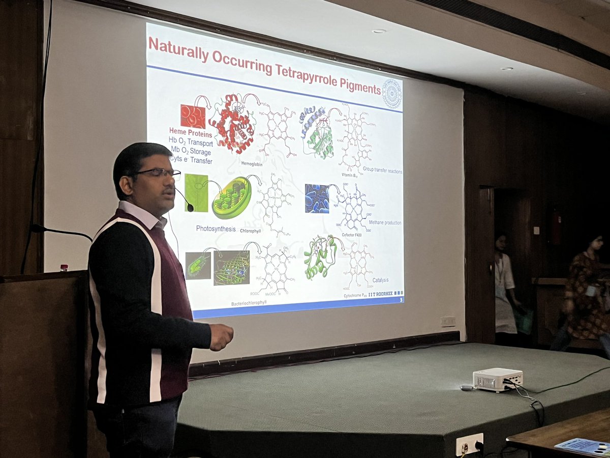 ICLMFA 2024 (@iclmfa2024) on Twitter photo Day 2 started with some tetrapyrrolic pigments of Life. M. Sankar from <a href="/iitroorkee/">IIT Roorkee</a> is delivering Lecture at ICLMFA 2024.
<a href="/LOCI_consortium/">LOCI</a> <a href="/gndu_amritsar/">GNDU Amritsar, India</a> Day 2 started with some tetrapyrrolic pigments of Life. M. Sankar from <a href="/iitroorkee/">IIT Roorkee</a> is delivering Lecture at ICLMFA 2024.
<a href="/LOCI_consortium/">LOCI</a> <a href="/gndu_amritsar/">GNDU Amritsar, India</a>