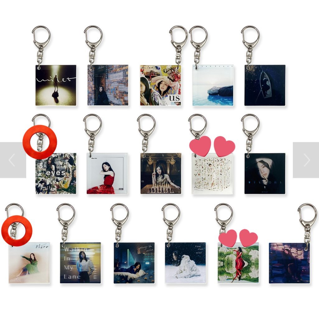 milet CD Cover Key Chain ランダム キーチェーン 交換 【譲】 eyes