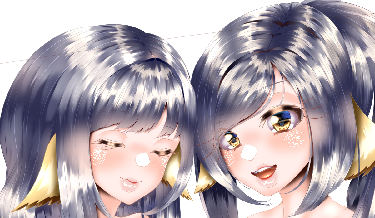 配信でちょいとあった うたわれを描きました
作品は見たことないんですが軽くキャラ内容を勉強しました 