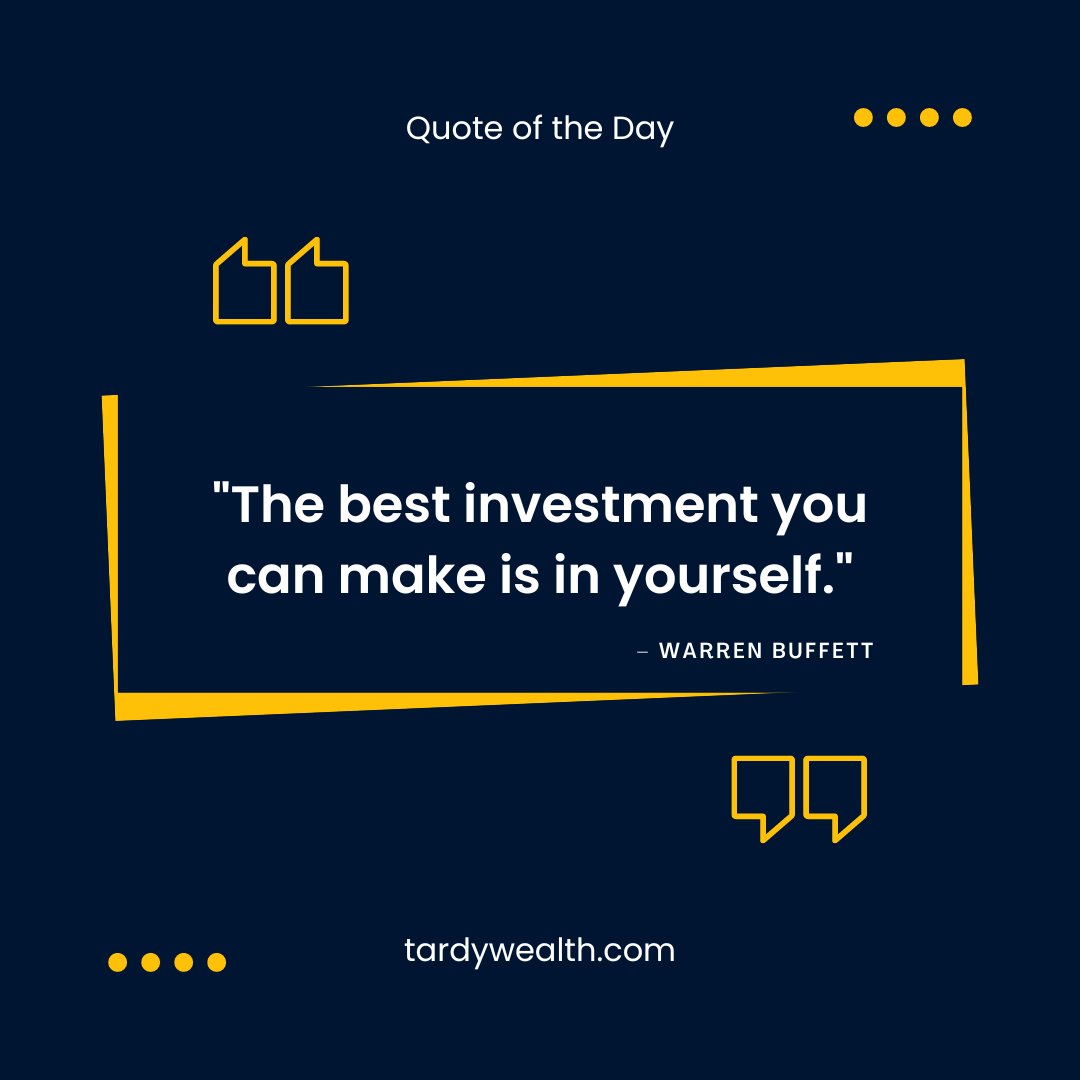tardywealth's tweet photo. Invest in your skills and knowledge, the returns are lifelong! Whether it's a course, a book, or a workshop, level up your earning potential.

#tardywealth #qotd #financialfreedom #investinyourself #lifelonglearning #wealthcreation https://t.co/ULIoQzWPmZ
