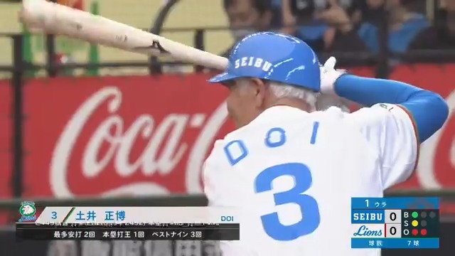 引退から40年】西武ライオンズOB戦、元NPBホームラン王・80歳土井正博