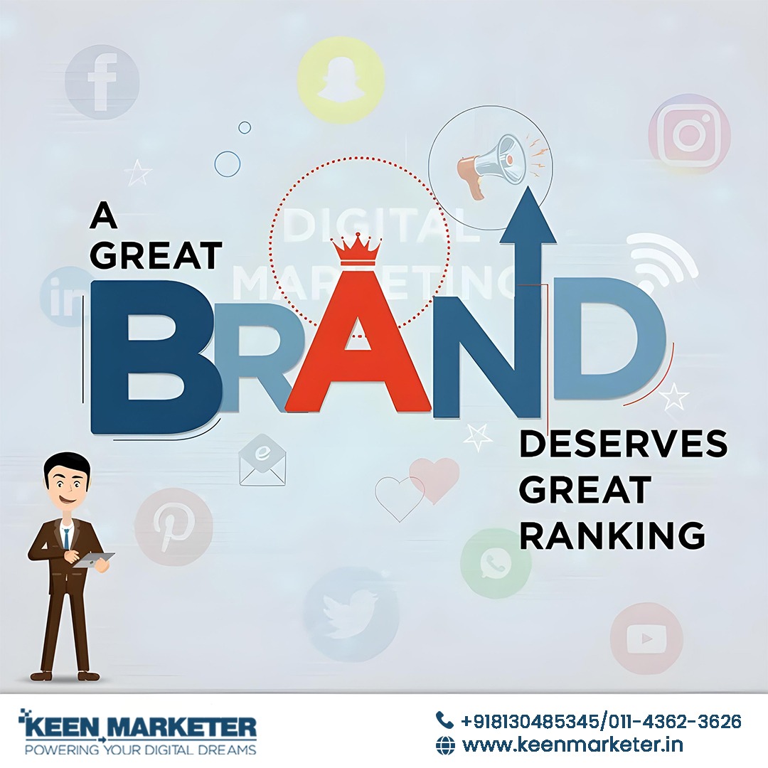 Agree! Building a strong brand is crucial, but it's only half the battle. Ranking high in search results helps your brand reach the right audience and achieve its full potential. #keenmarketer #growyourbrand #marketingworks #DigitalMarketing #branding #seo #digitalmarketing