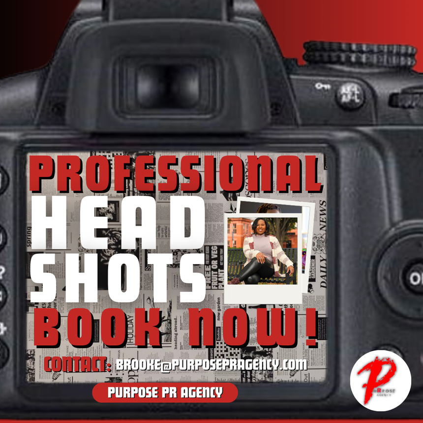 Need to update your headshot? Purpose PR Agency’s very own lead photographer calendar is open and will be accepting those in need for new photos! To book contact her via email at brooke@purposepragency.com #photography #rebrand#headshots #purposeprsgency #PRagency