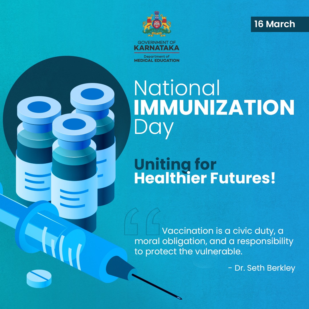 On National Immunization Day, let's commit to protecting ourselves and our communities with the gift of immunity. Each vaccine dose strengthens our resilience against preventable diseases, forging a healthier society for all.

#NationalImmunizationDay