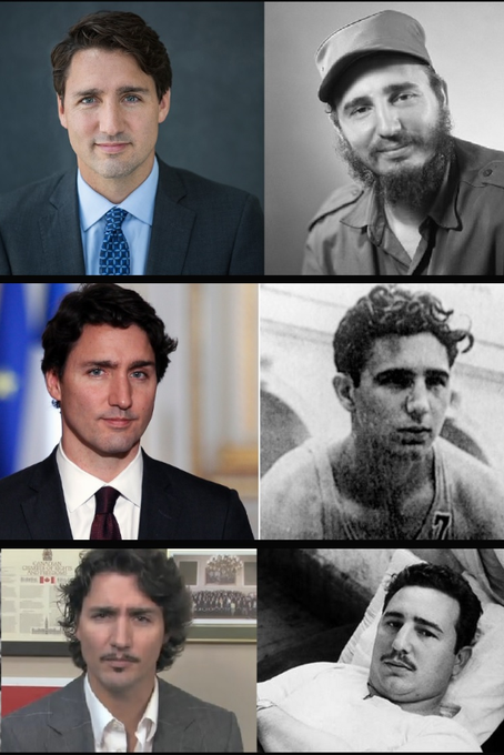 Fweedom5's tweet image. #Castreau 
There is no way Trudeau isn’t Castro’s kid 🤔